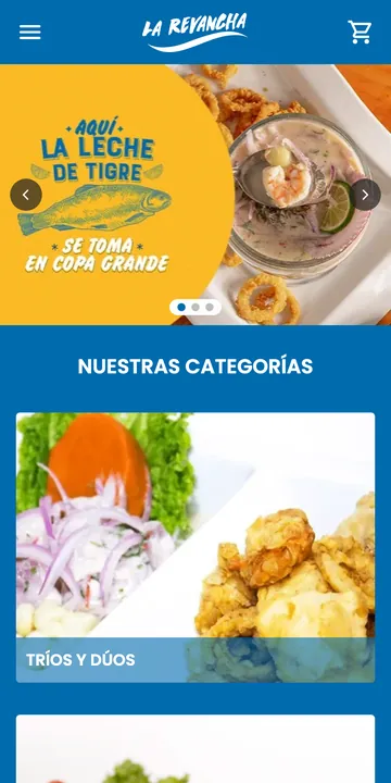 Web de La Revancha en el celular